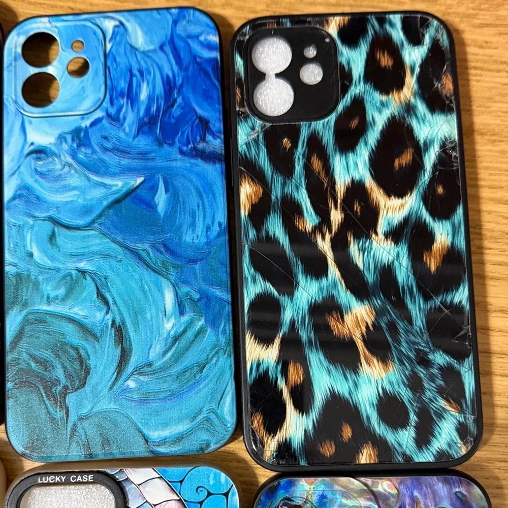 🍭🍭🍭BOGOHO🍭🍭🍭Stylish Patterned IPhone 12 Cases - Multi-ColorLot of 8